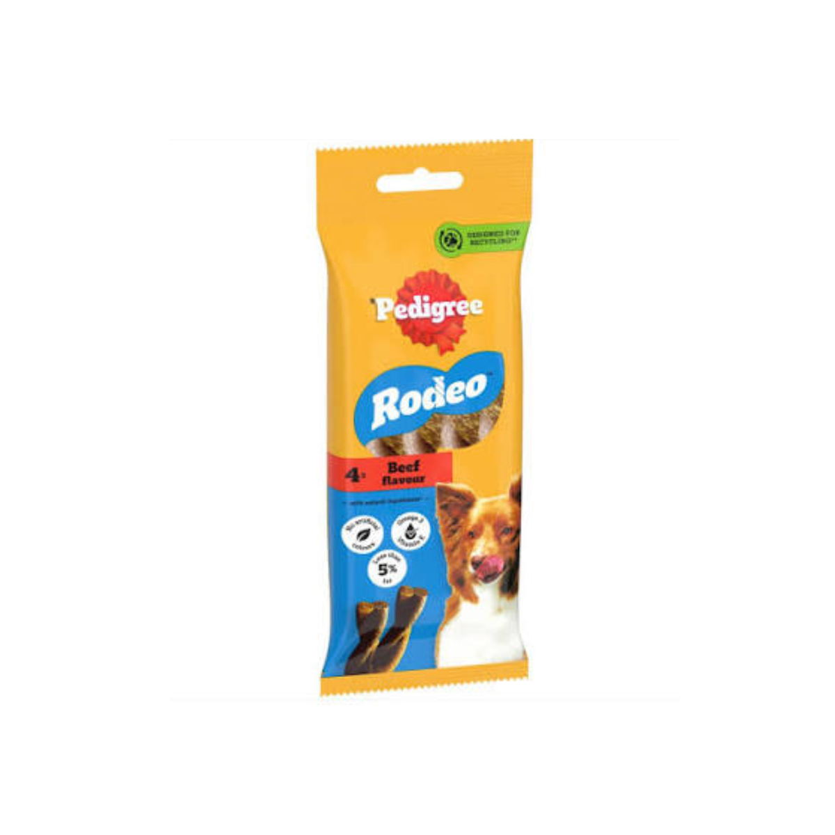 Pedigree Rodeo Adult Dog Treats Beef 4 Sticks 70g