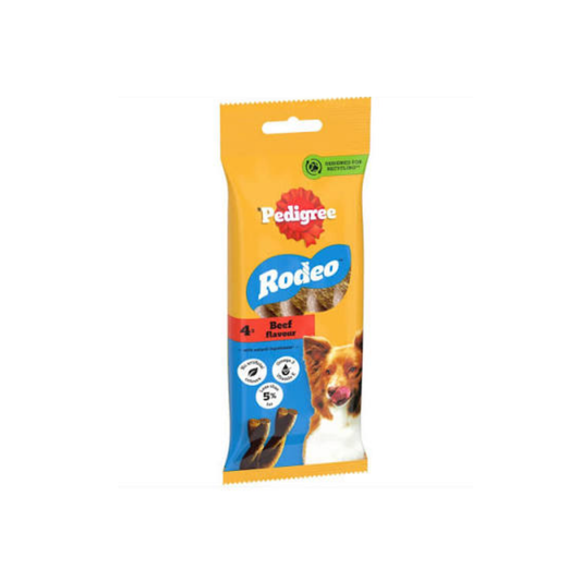 Pedigree Rodeo Adult Dog Treats Beef 4 Sticks 70g