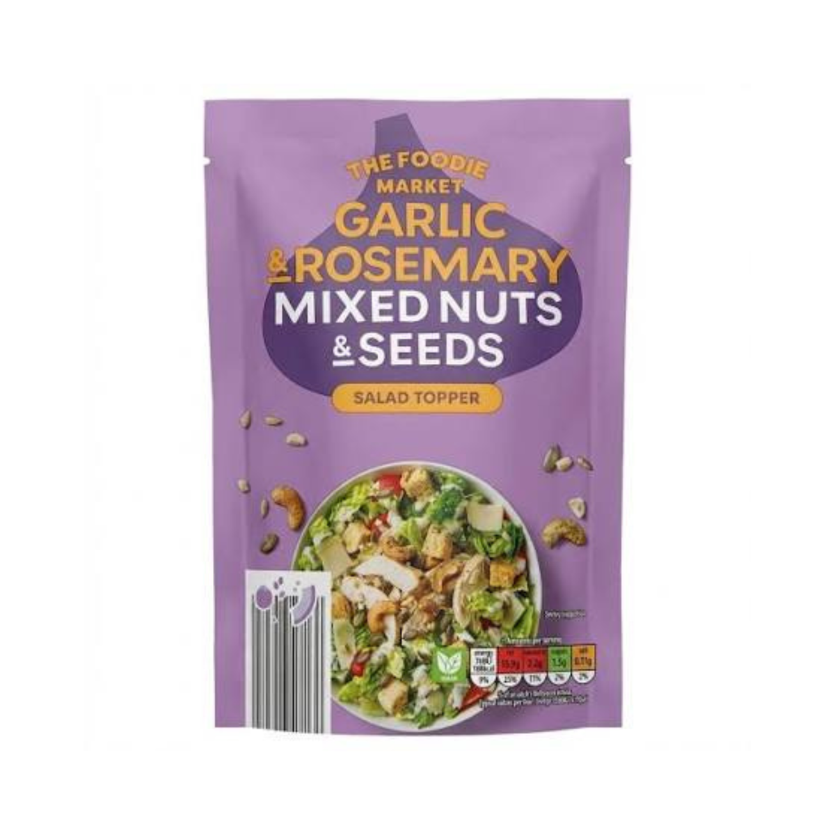 The Foodie Market Garlic Rosemary Mixed Nuts Seeds 175g