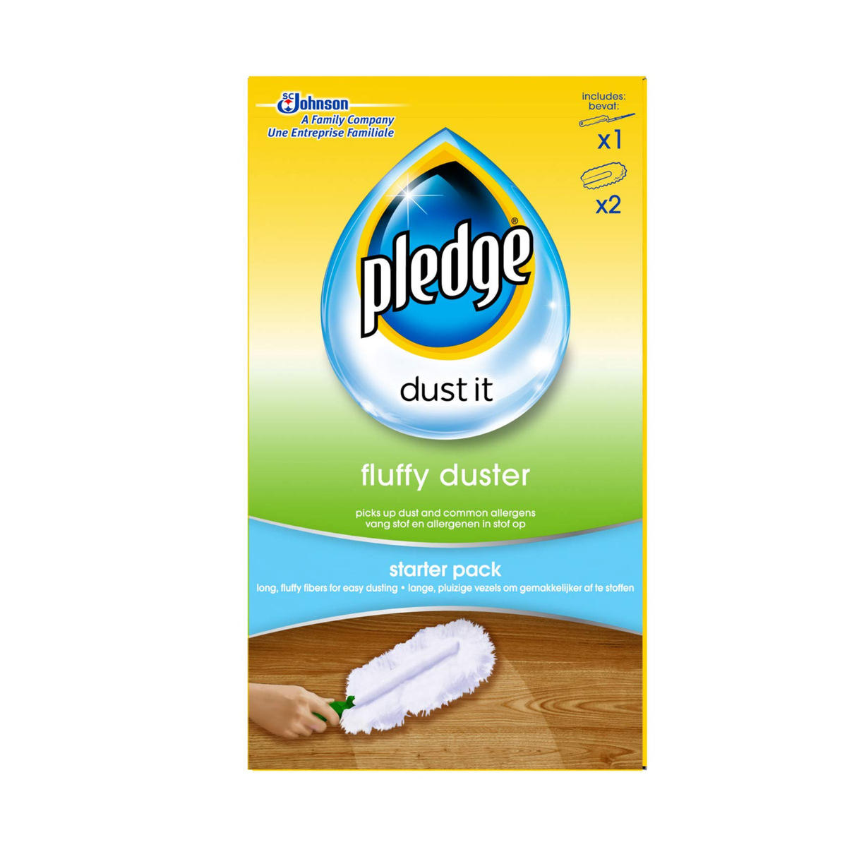Pledge Dust It Fluffy Duster Starter Pack