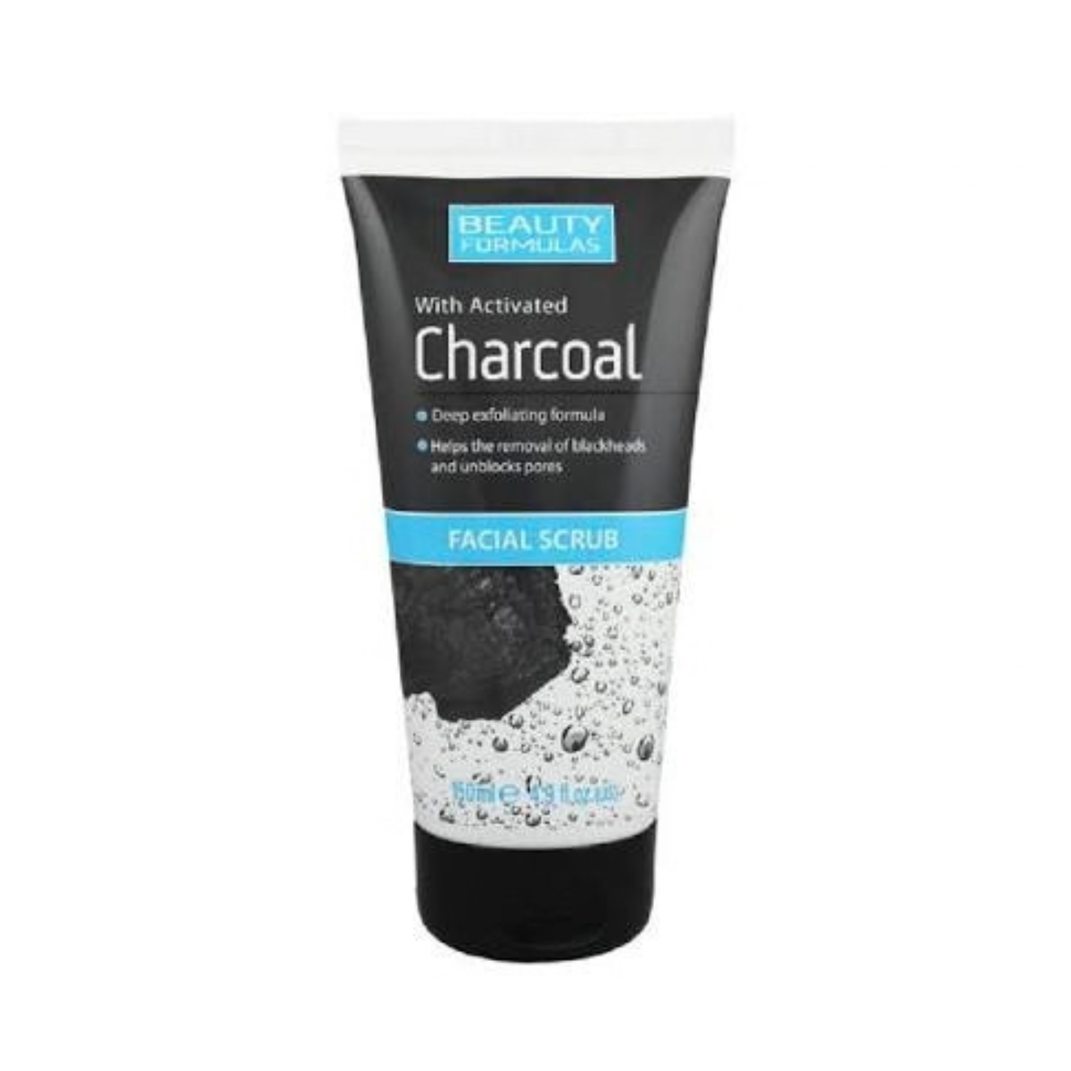 Beauty Formulas Facial Scrub Charcoal 150ml