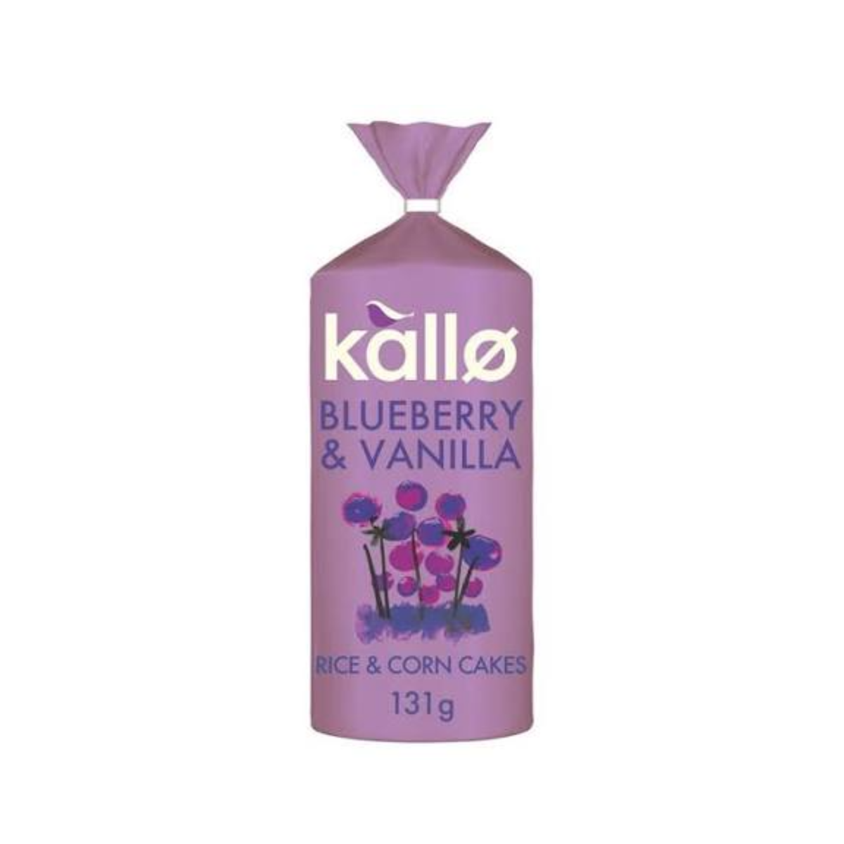 Kallo Blueberry Vanilla Low Fat Rice Corn Cakes 131g