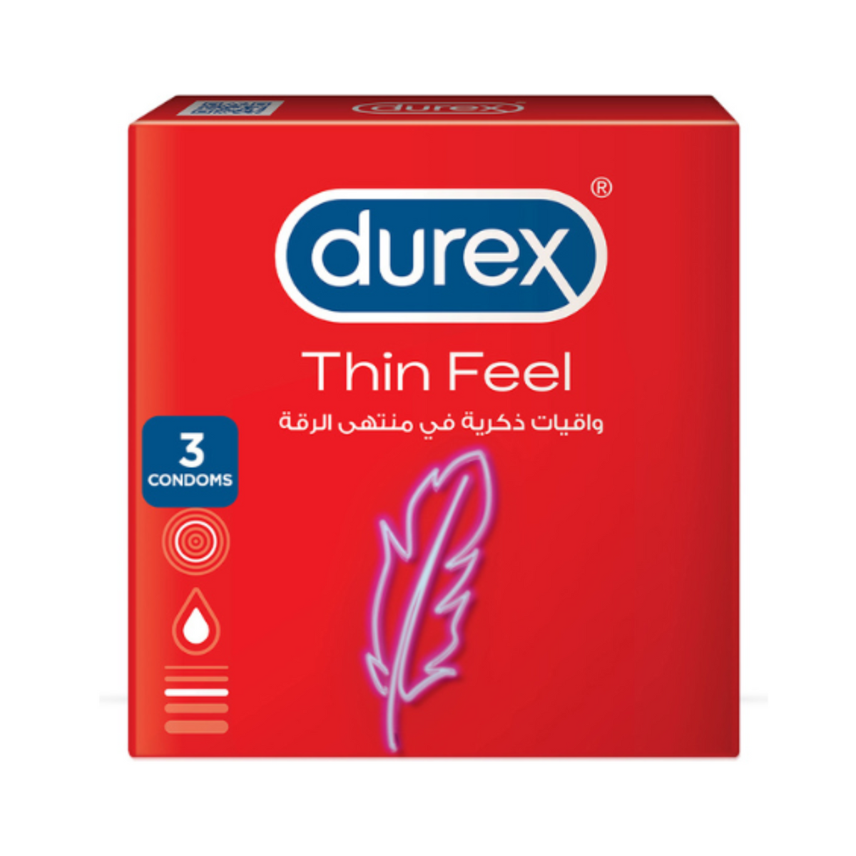 Durex Condom 3 Pack Thin Feel