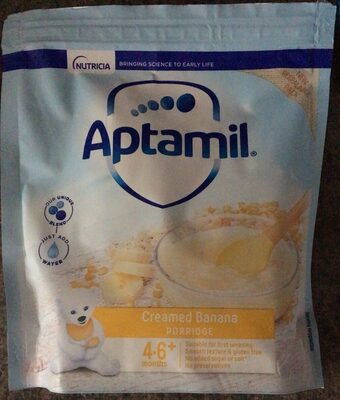 Aptamil Creamed Banana Porridge 4-6+ Months 125g