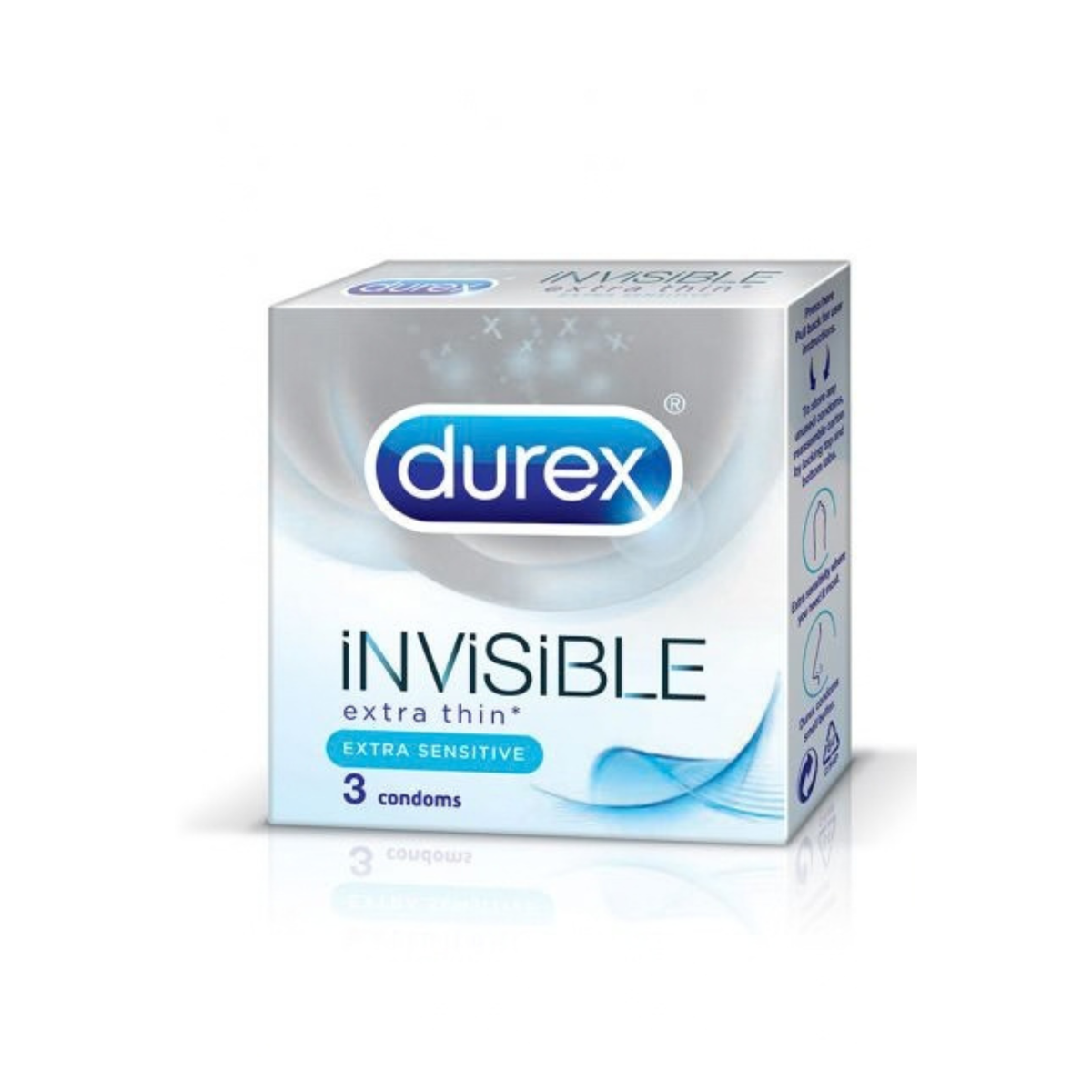 Durex Condom Invisible 3 Pack Extra Thin