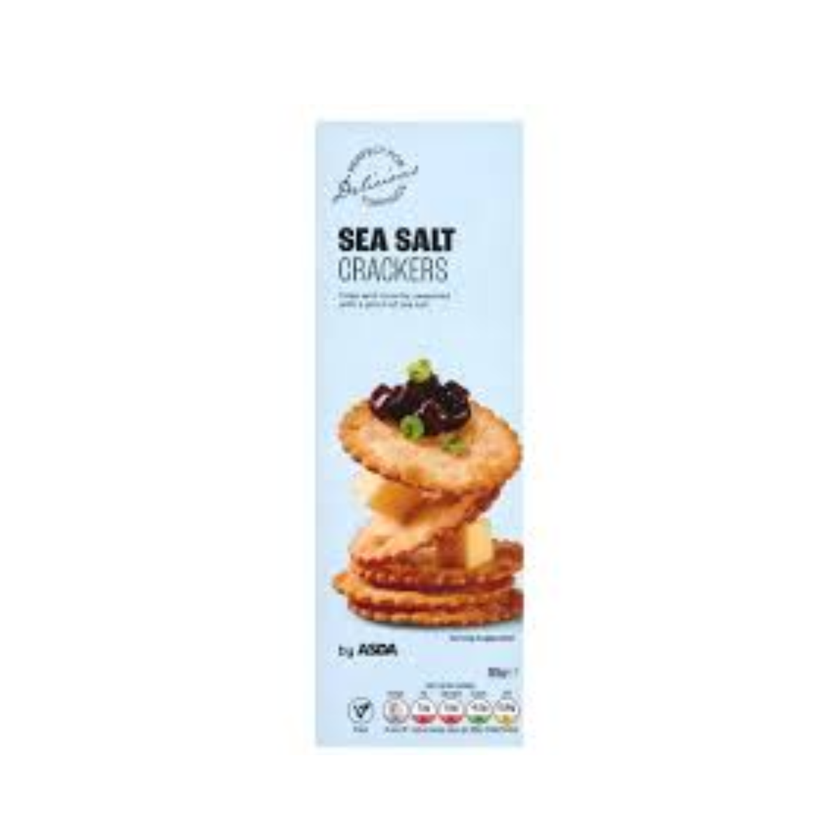 Asda Crackers Sea Salt 185g