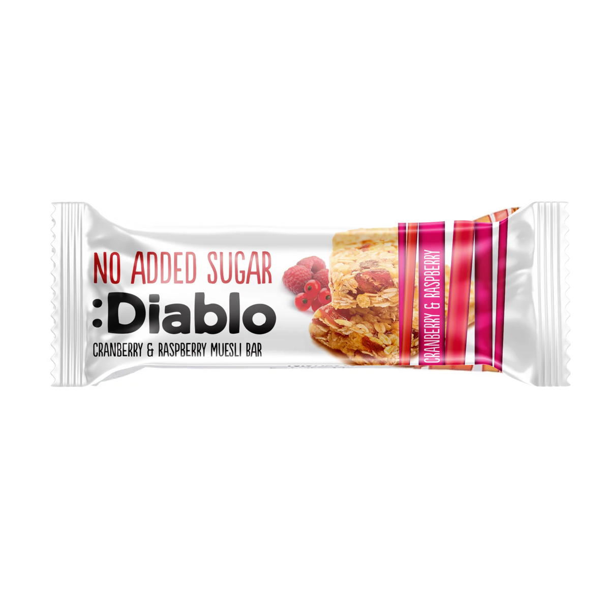 Diablo Cranberry & Raspberry Muesli Bar 30gm