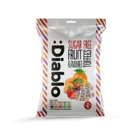 Diablo Fruit Toffee Sugar Free Sweets 75g