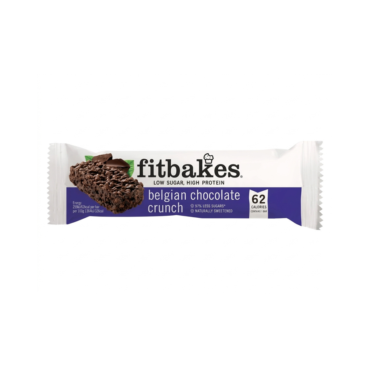 Fitbakes Belgian Chocolate Crunch 19g
