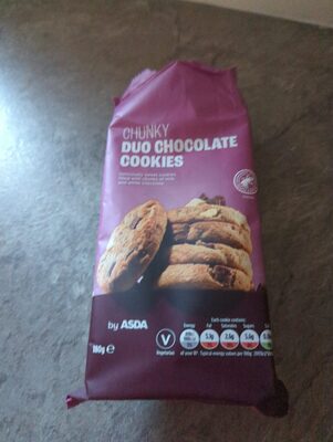 ASDA Chunky Duo Chocolate Cookies 180g