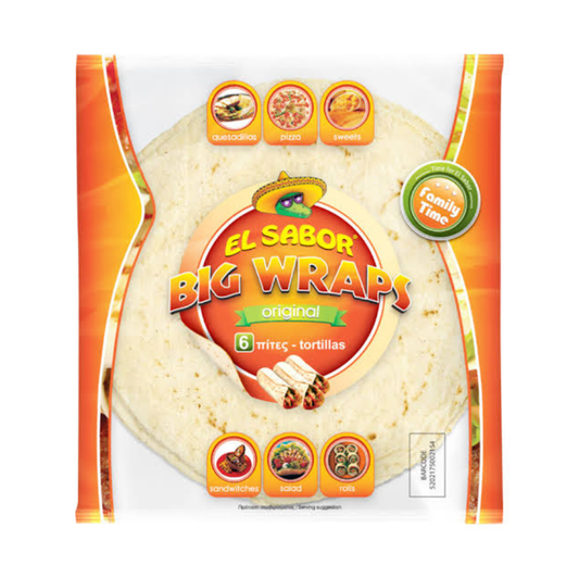 El Sabor Tortilla Wraps Original 6s 370g