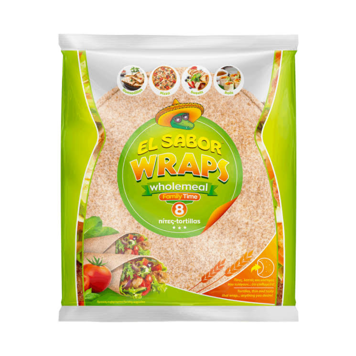 El Sabor Tortillas Wrap WholeMeal 320g