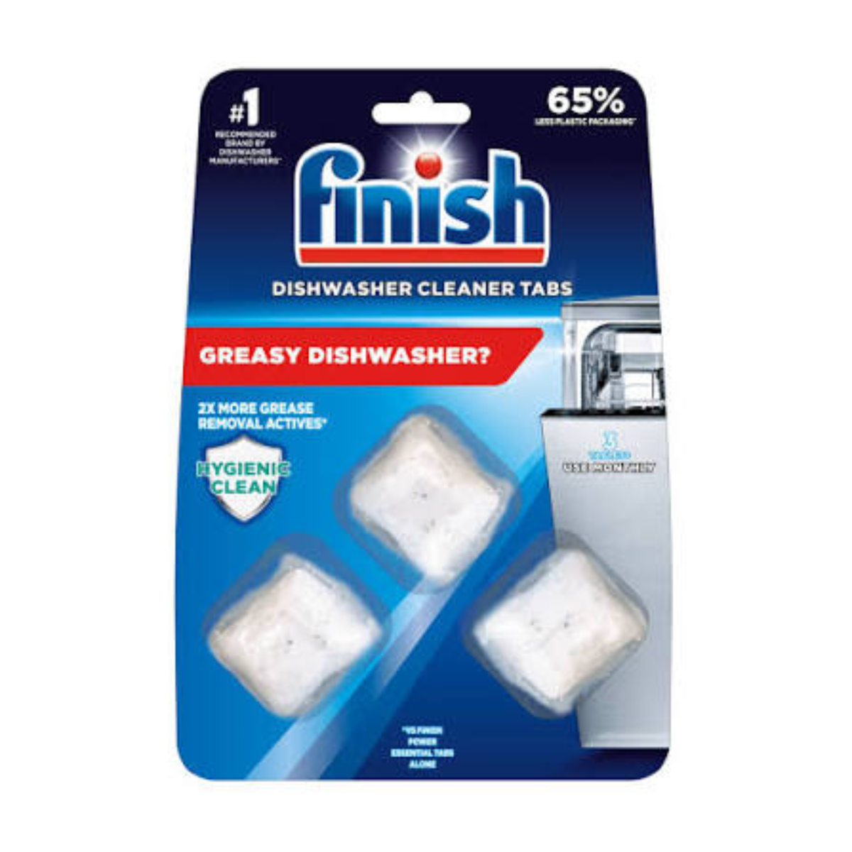 Finish machine cleaner tabs, pack of 12 x17g
