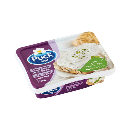 Puck Fresh Cream Cheese Garlic Herbs 200g