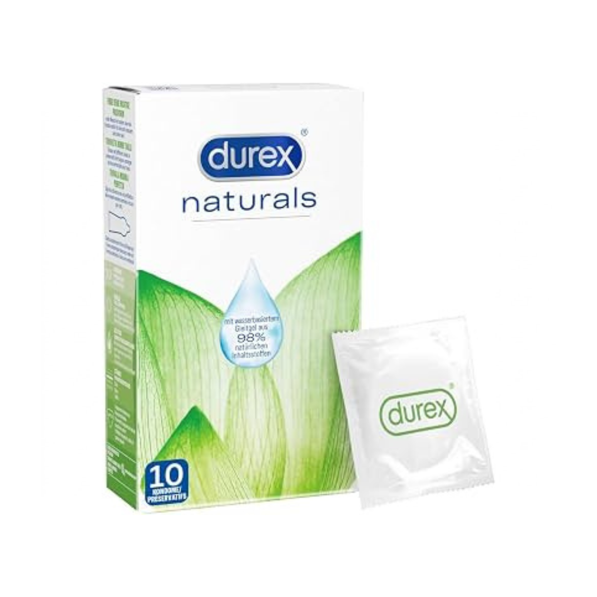 Durex Naturals Aloe Condoms 10Pcs