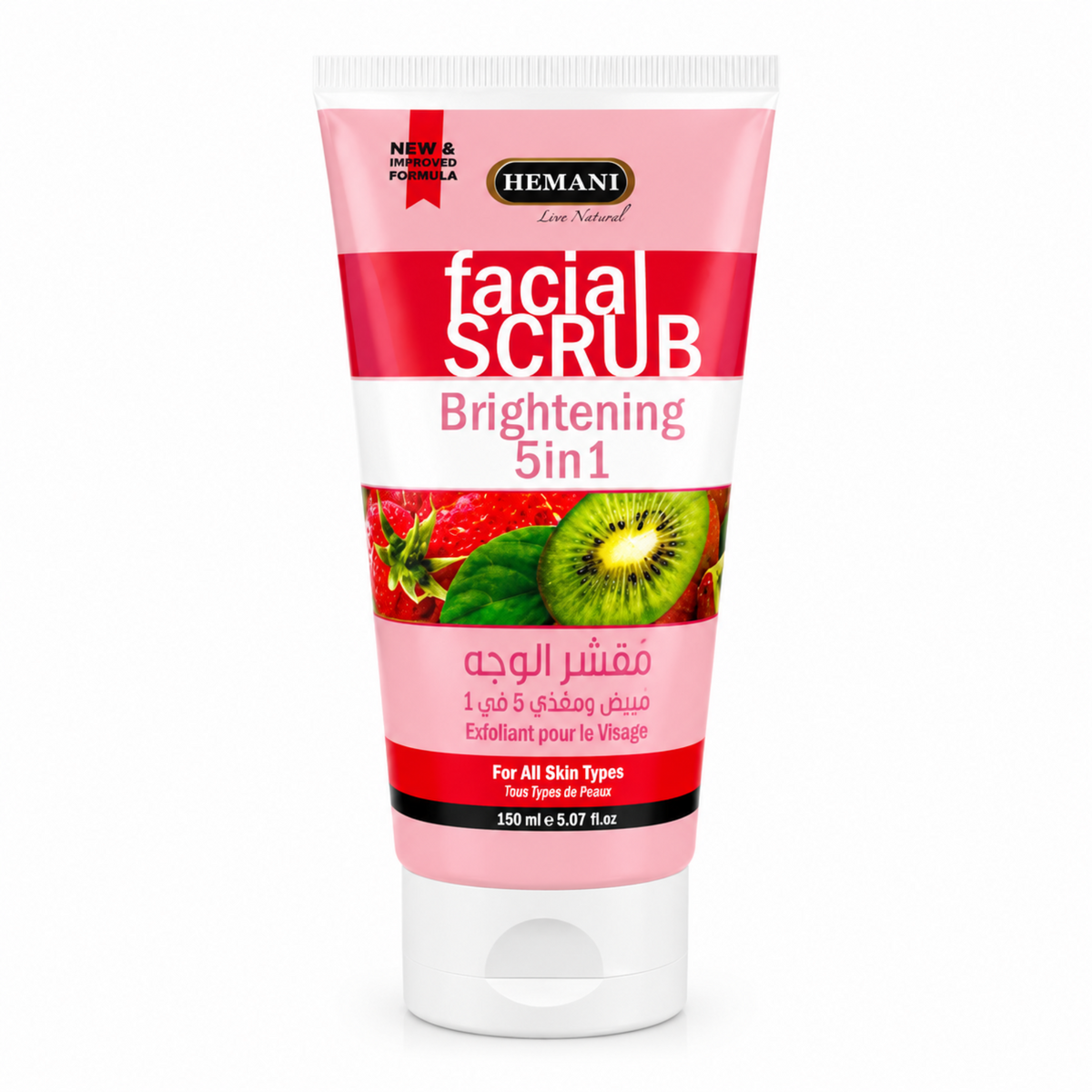 Hemani Europe Facial Scrub Whitening 5In1 150ml