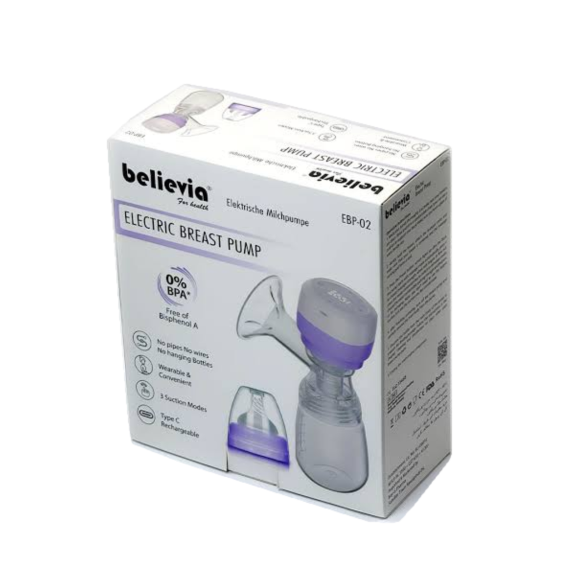 Electric Breast Pump Ebp-02 Believia