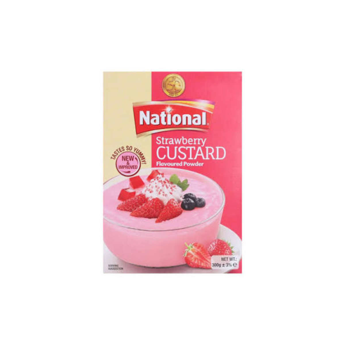 National Custard Powder Strawberry 300g