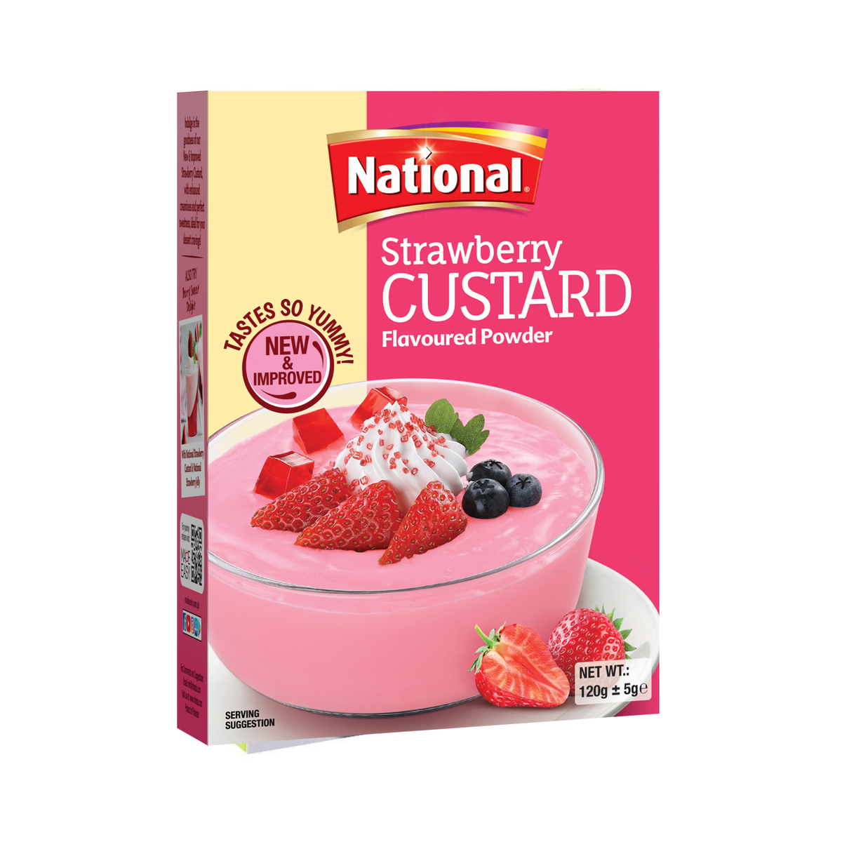 National Strawberry Custard Powder 300g