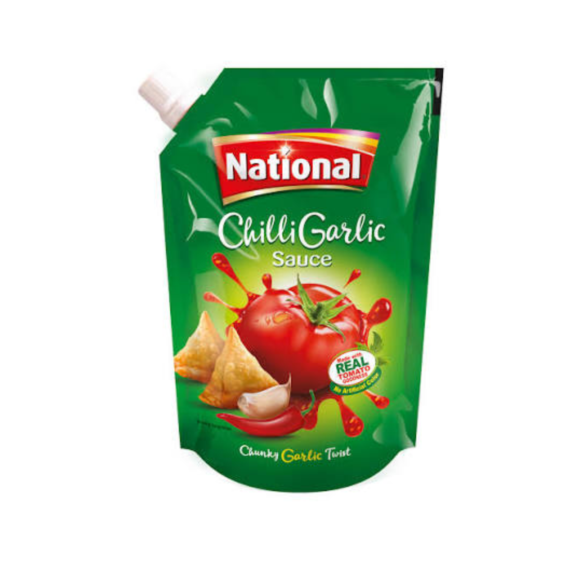 National Chilli Garlic Ketchup Pouch 250g