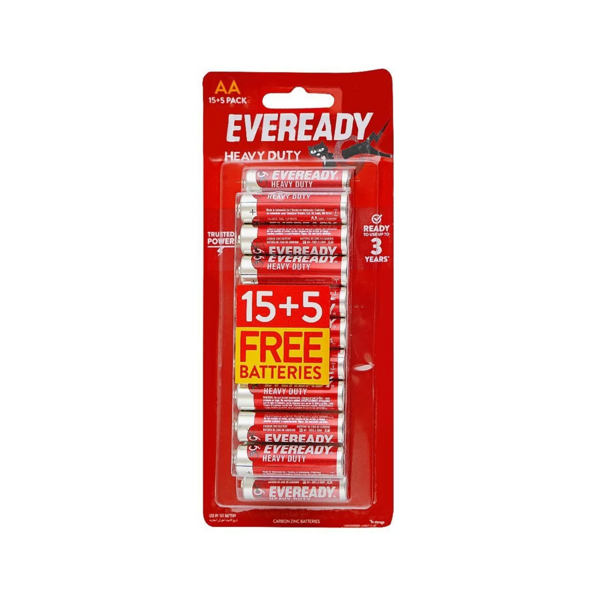 Eveready heavy duty AAA(15+5PC)