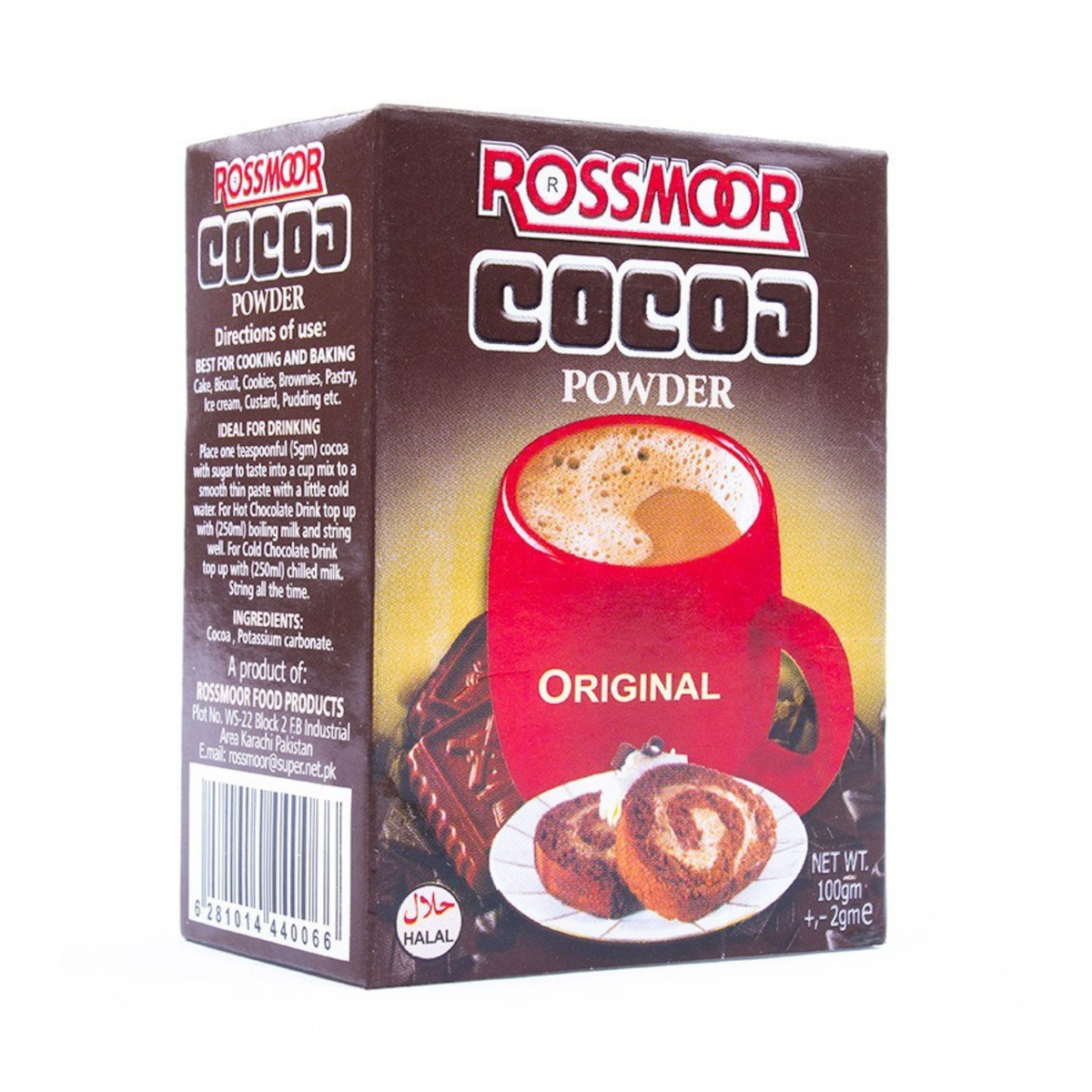 Rossmoor Cocoa Powder Pkt 100g