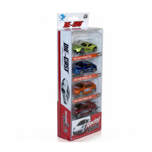Die Cast Dinky 4Pcs Free Wheel Car