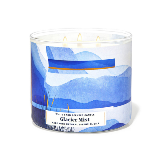 Bath And Body Works Candle 3 Wick Glacier Mist 411g