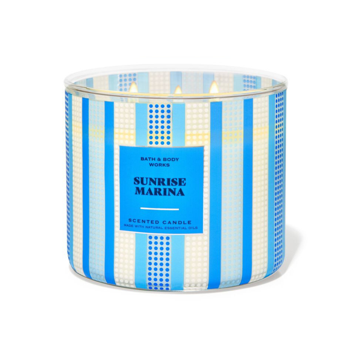 Bath And Body Works Candle 3 Wick Sunrise Marina 411g