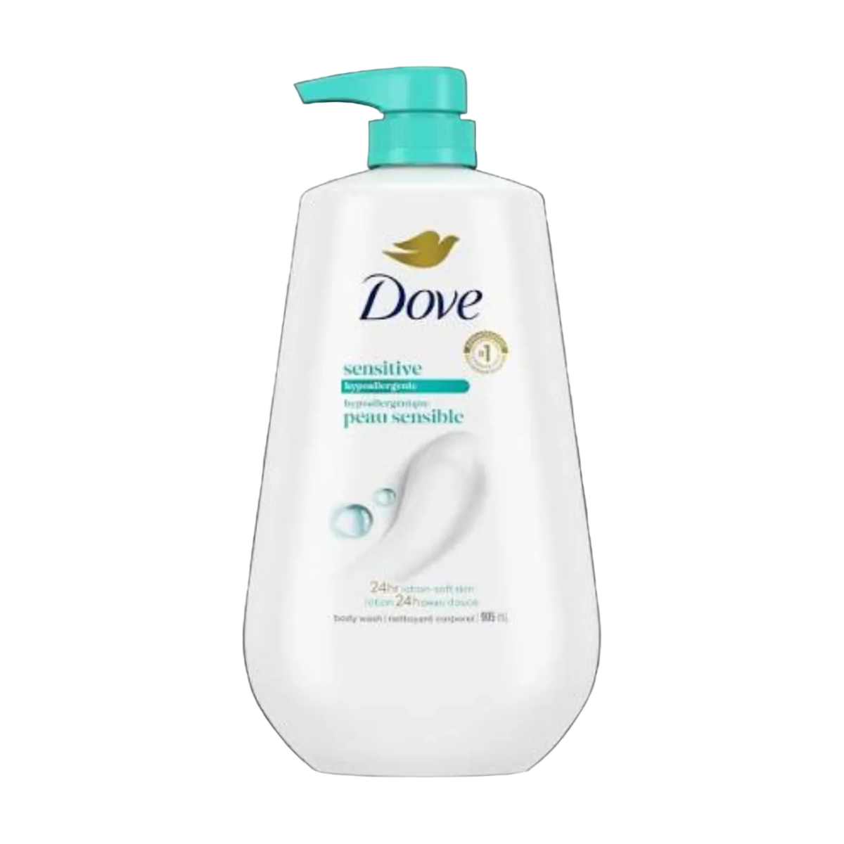 Dove Sensitive Skin Hypoallergenic Body Wash 500ml