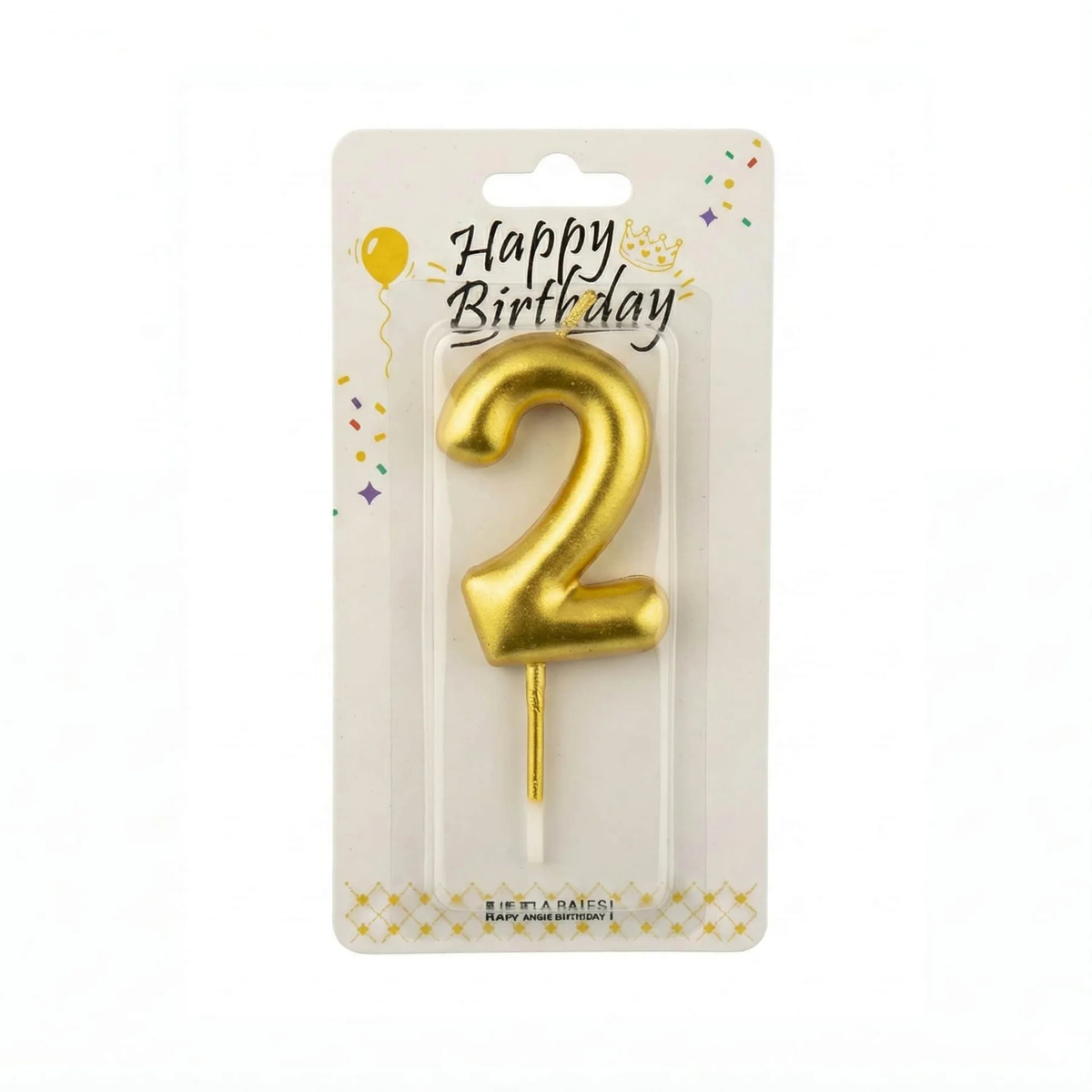 Happy Birthday Number Candle
