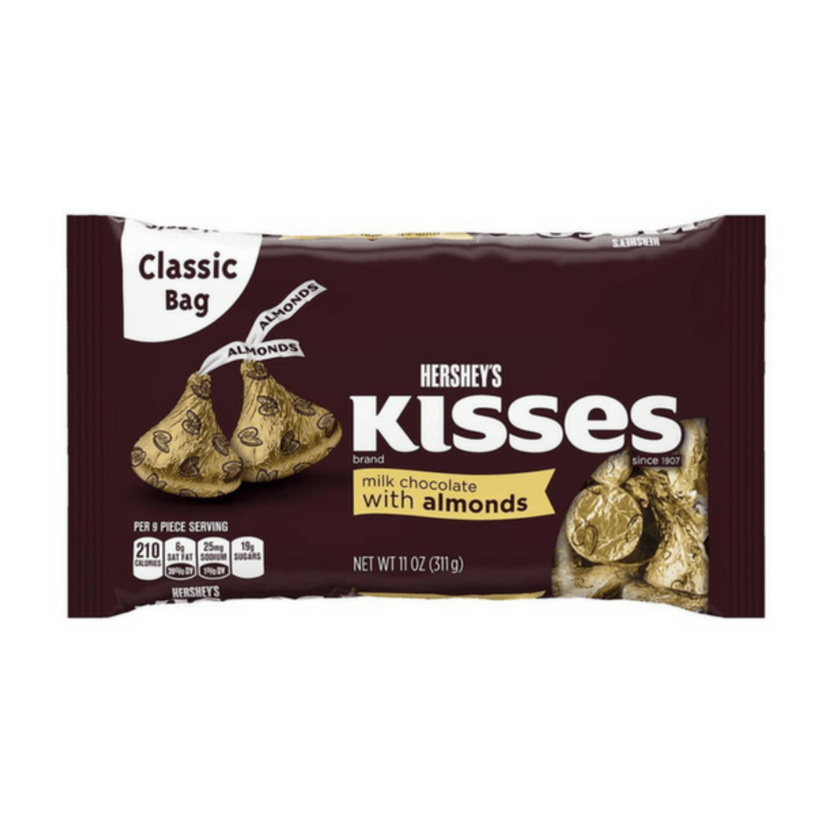 Hersheys Kisses Cream Milk Chocolate with Almond 315 gm