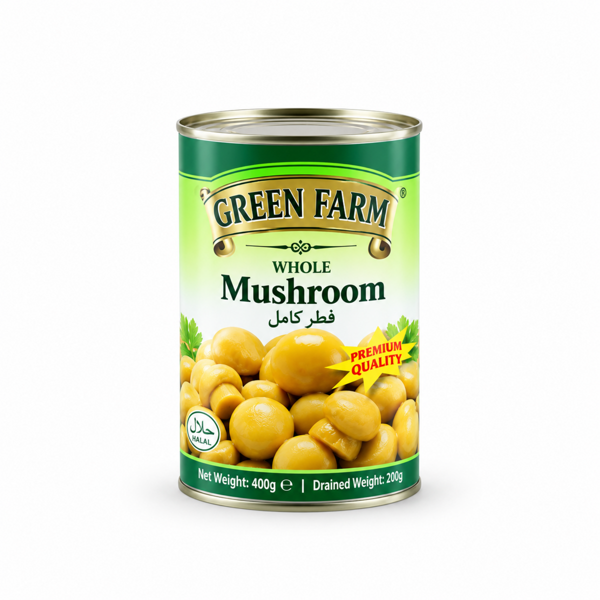 Green Farm Mushroom Whole 400g