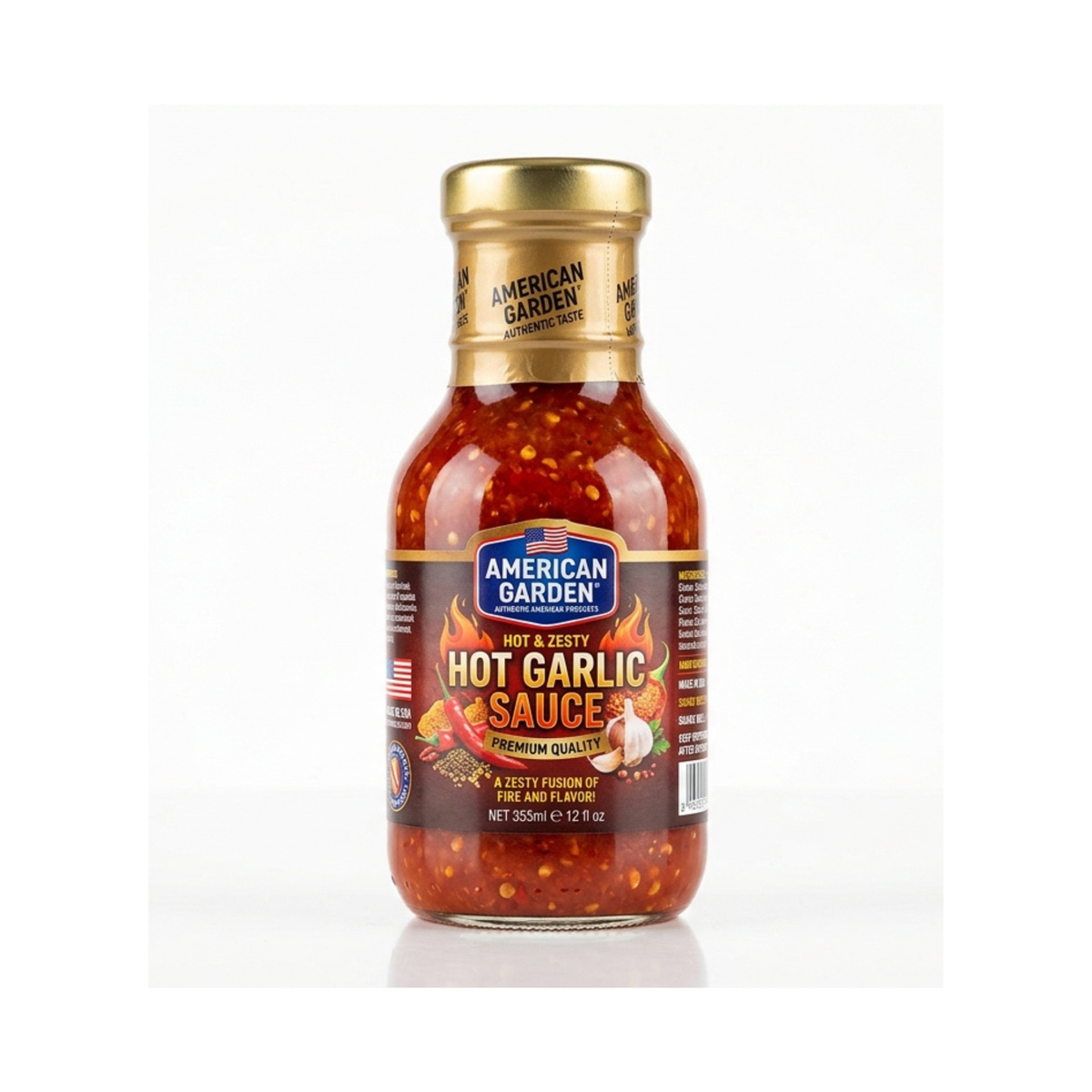American Garden Hot Garlic Sauce 355ml