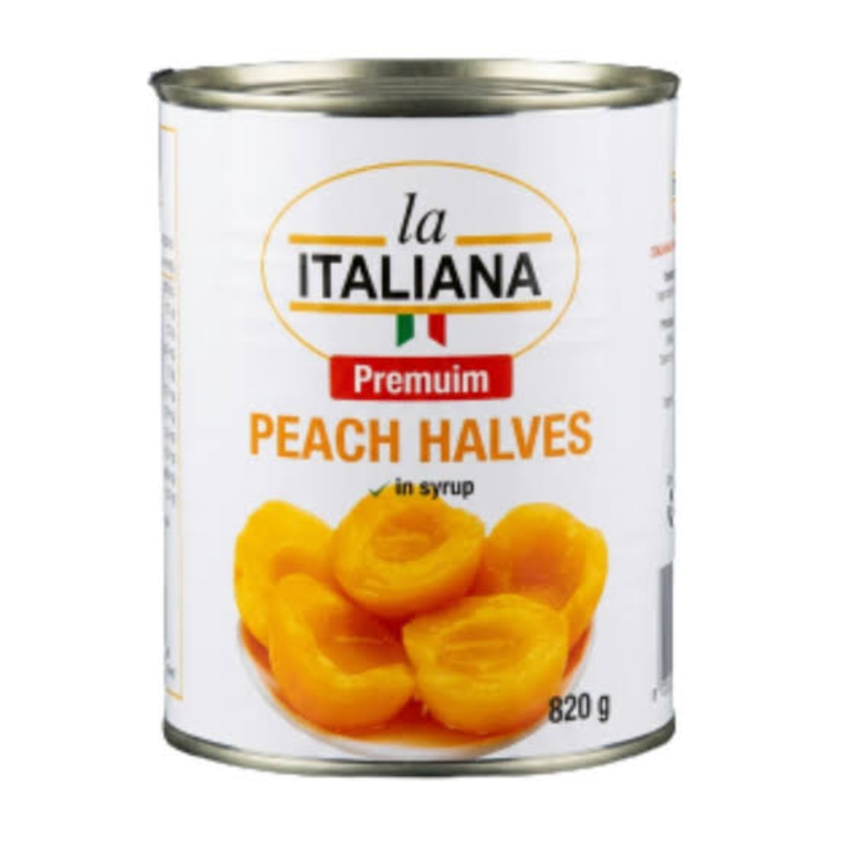 Italia Peaches Halves In Syrup 820g