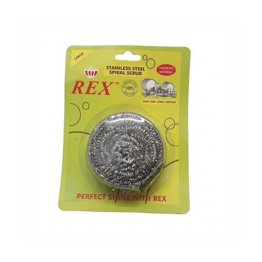 Rex Stainless Steel Spiral Scrub