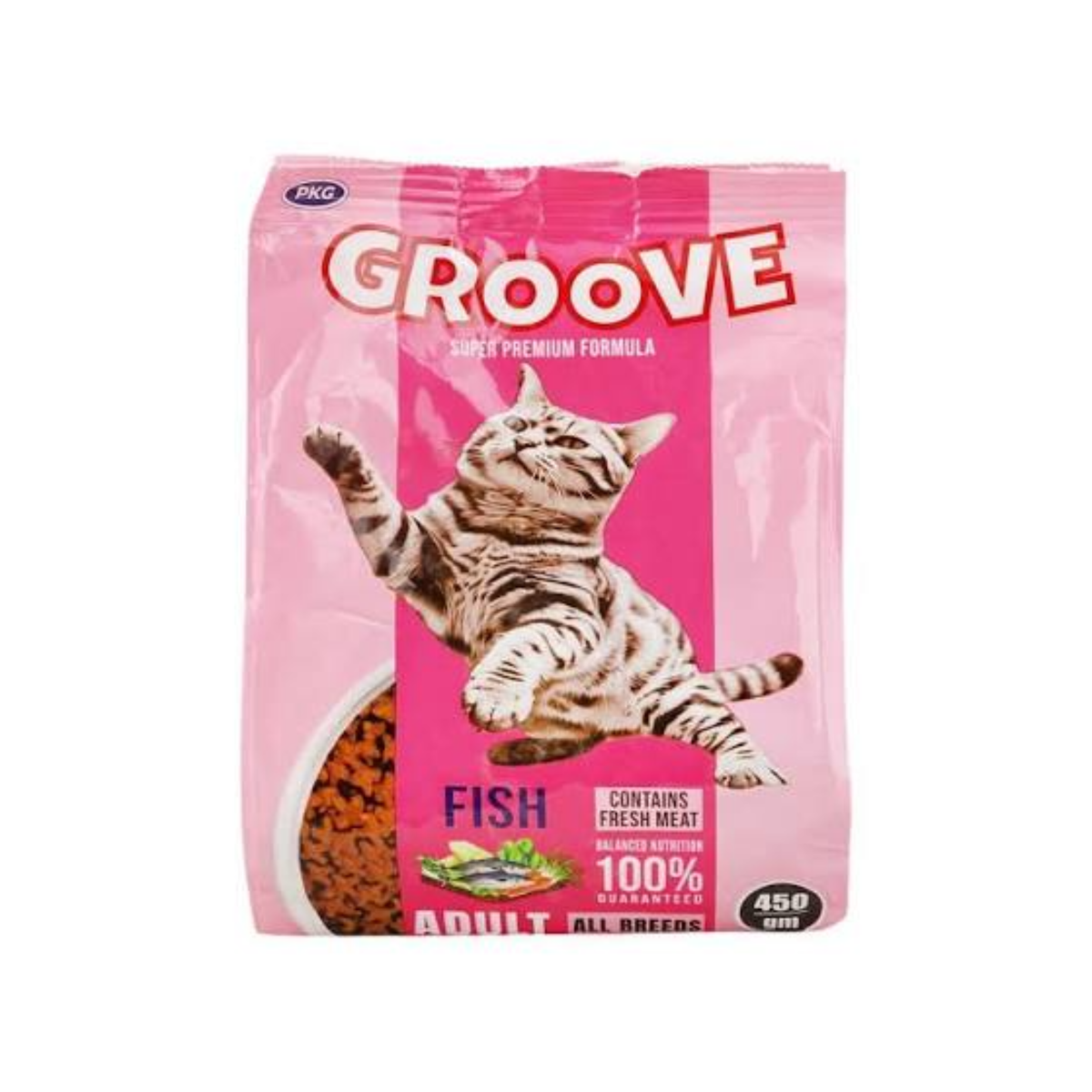 Groove Fish Contains Fresh Meat Adult 450G
