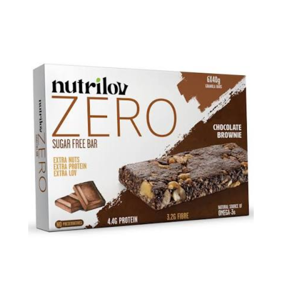 Nutrilove Zero Sugar Free Bar 40g