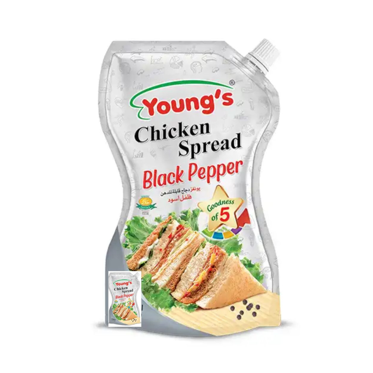 Youngs Chicken Spread Black Pepper 200ml