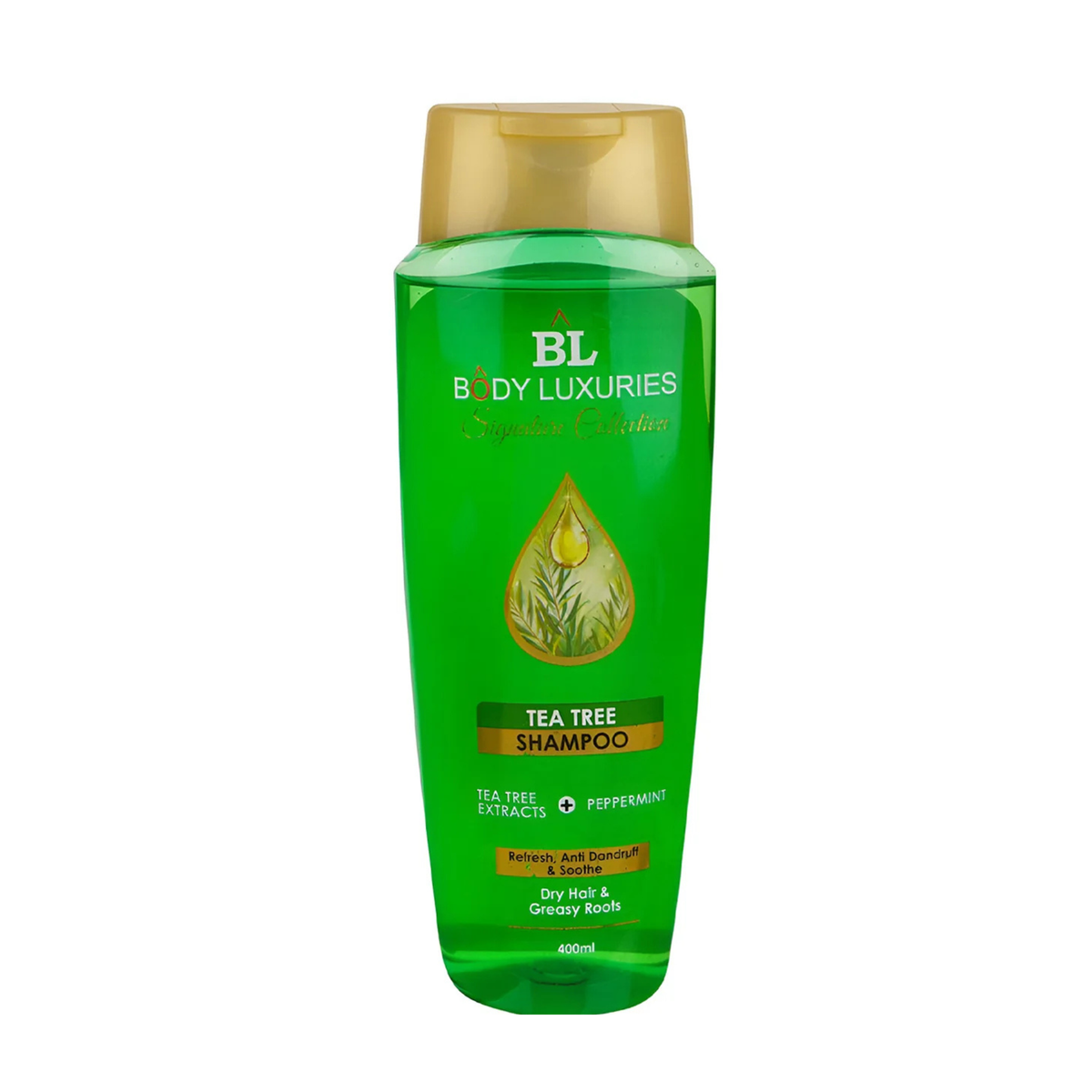 Body Luxuries Shampo 400ml (tea tree) dry hair & greasy
