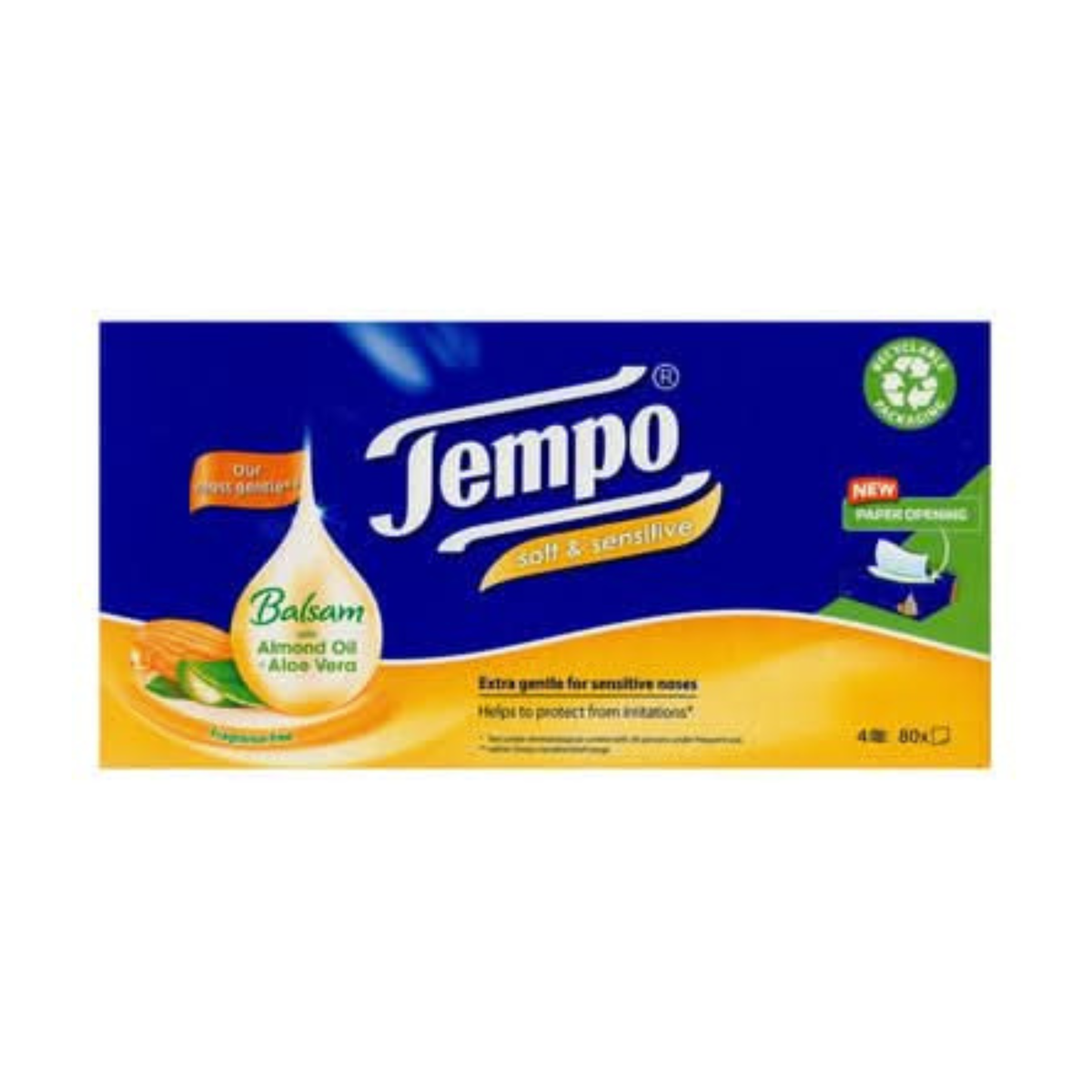 Tempo Balsam Soft & Sensitive Tissues Almond Oil & Aloera