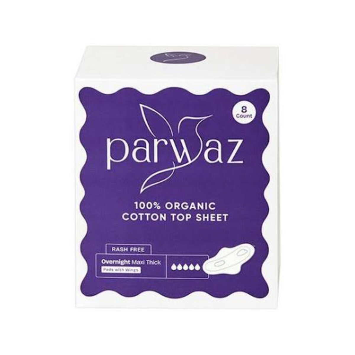 Parwaz Overnight Organic Cotton Sheet 8 Pads