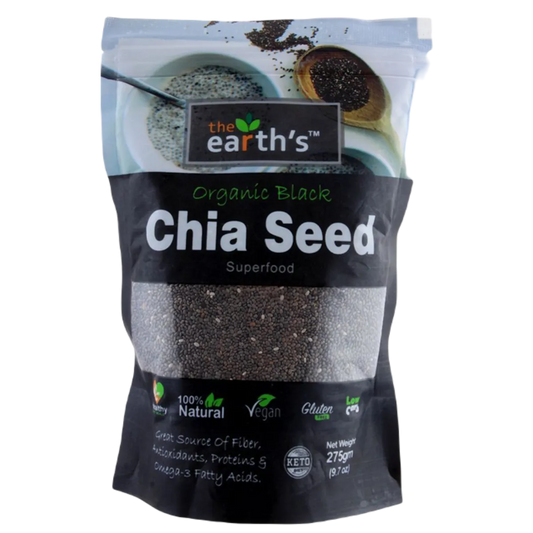 The Earth's Organic Black Chia Seed 275 Grams