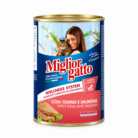 Morando Miglior Gatto Cat Food With Tuna & Salmon Tin 405G