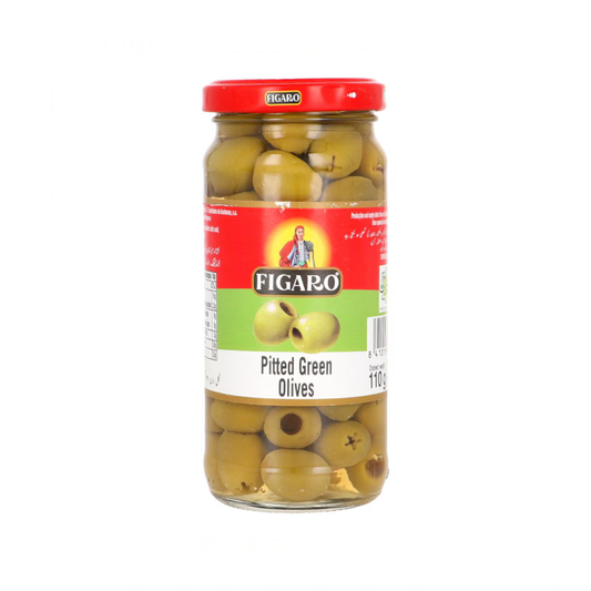 Figaro Green Olive Pitted 110g