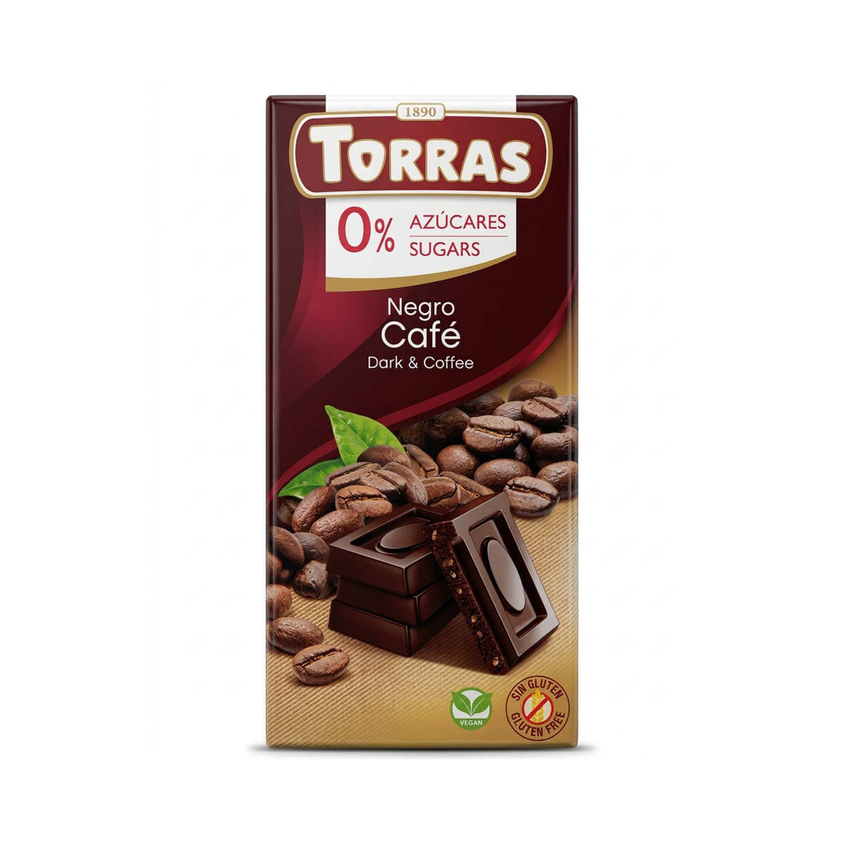 Torras Negro Zero Sugar Dark & Coffee Chocolate 75g