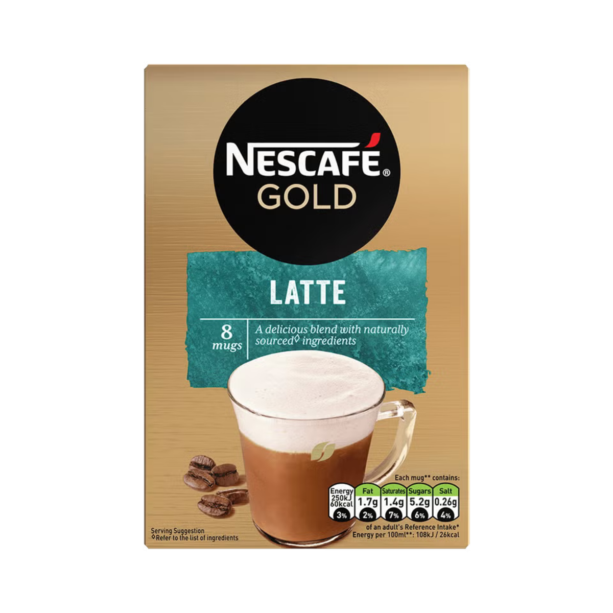 Nescafe Gold Latte Coffee 12Pcs 216g