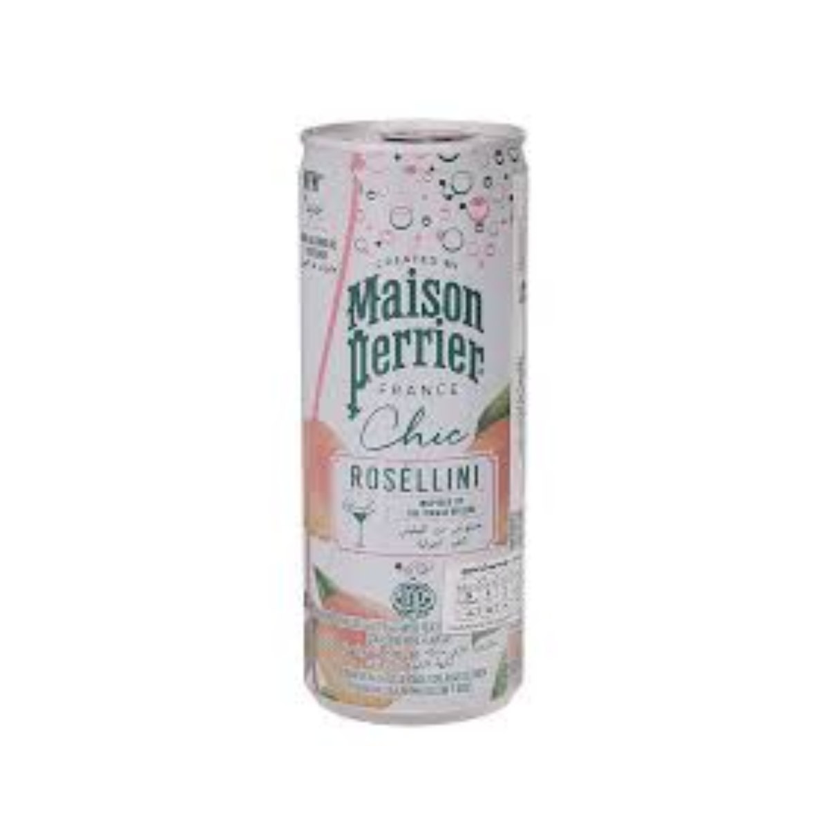 Perrier Rosellini Sparkling Flavour Can 250ml