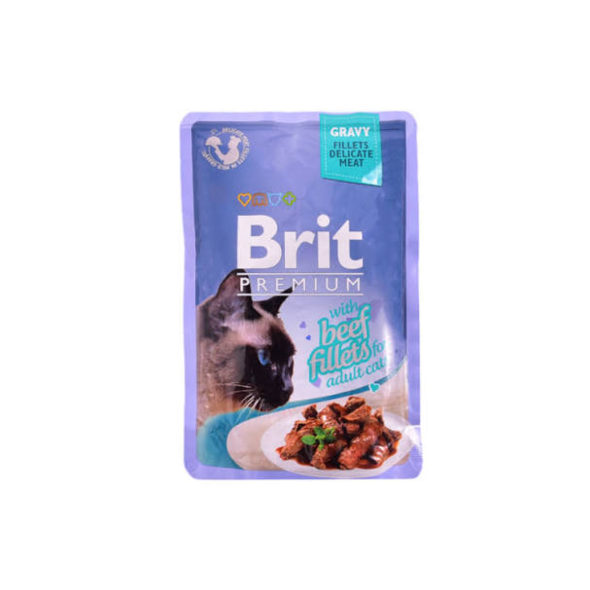 Brit Premium Cat Beef fillets in gravy 85g