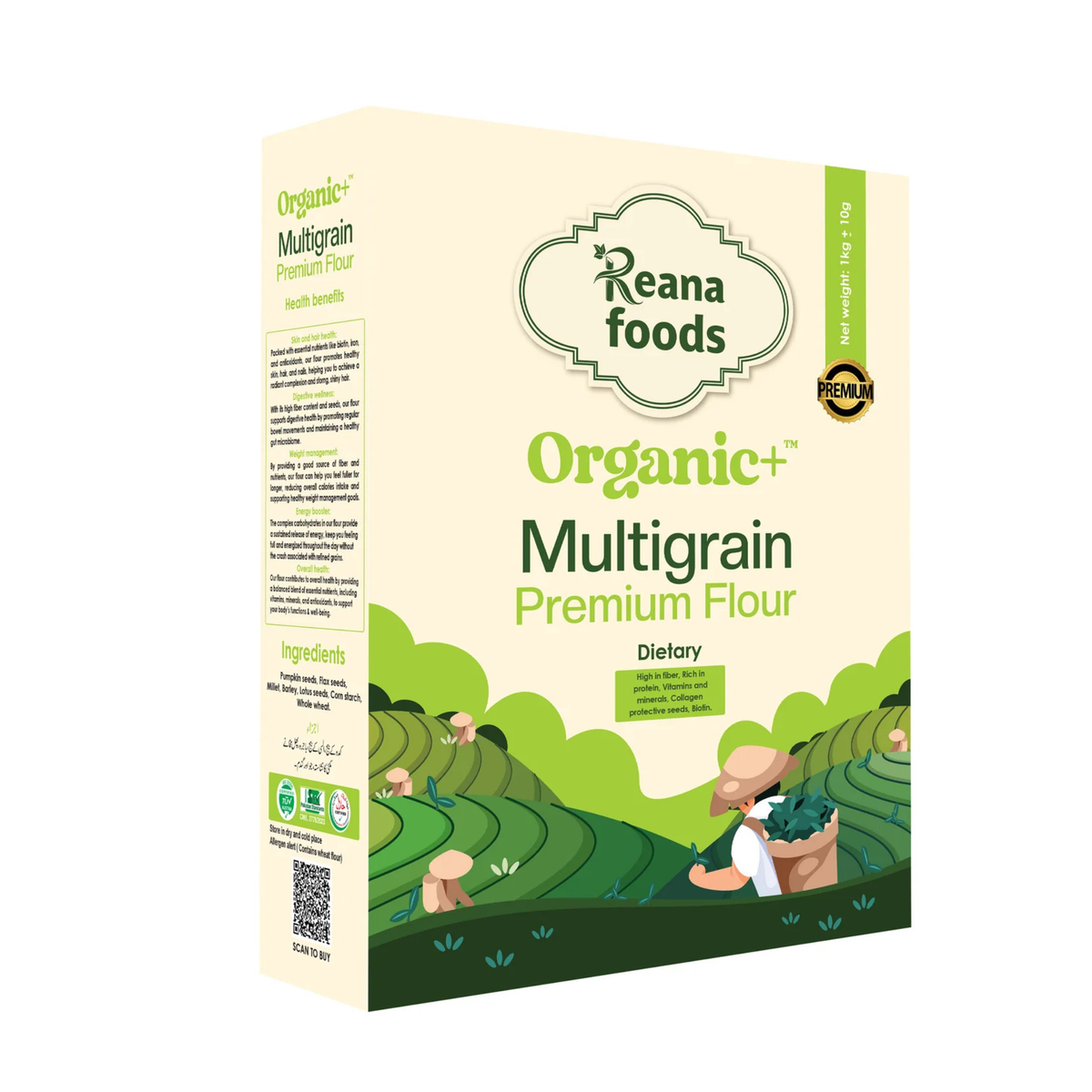 Reana Organic Multigrain Premium Flour 1Kg